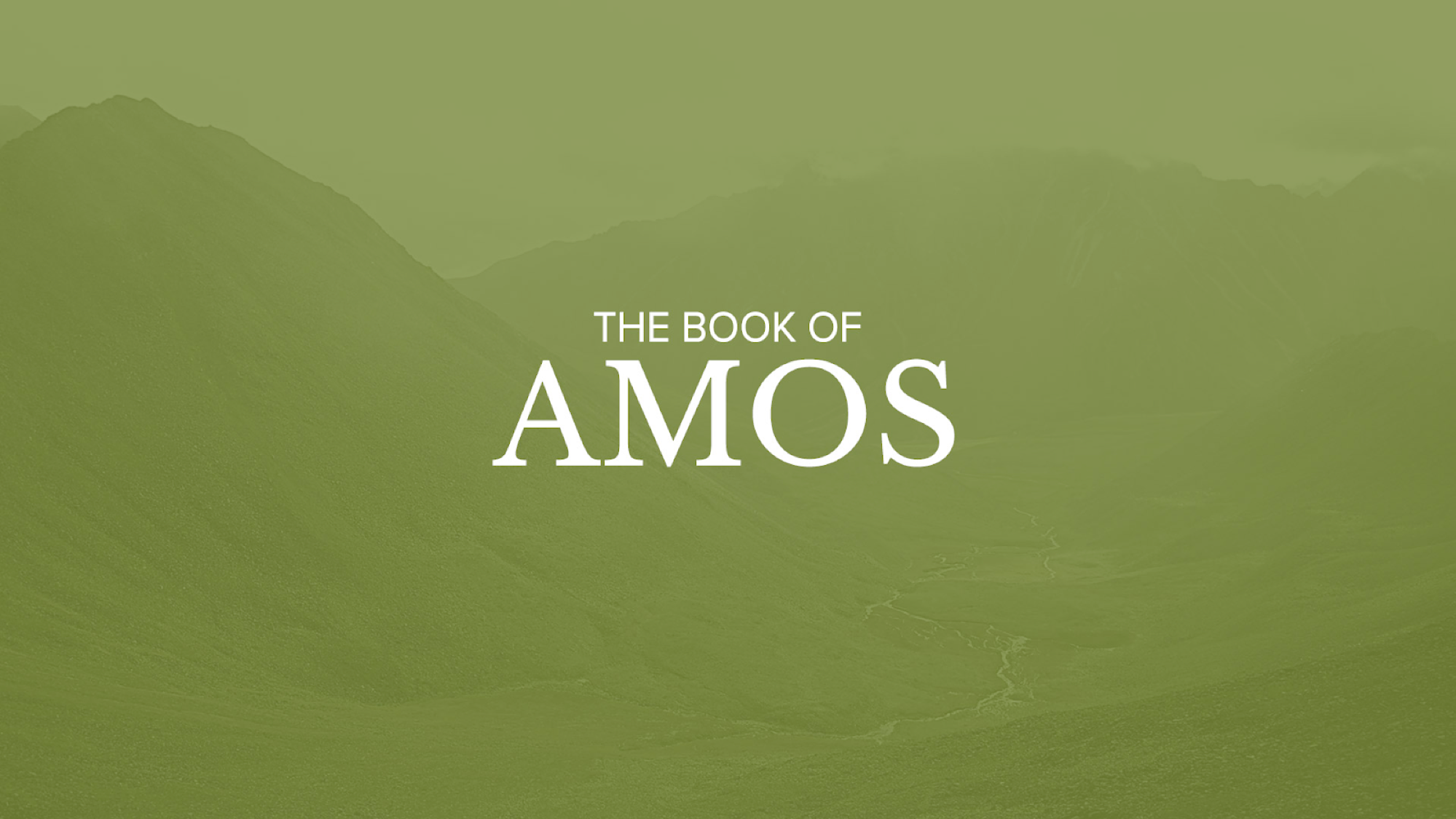 Conversation Starters: Amos (Part 1)